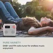 Auna Splash, zuhanyrádió, BT, DAB+/UKW, IPX4, USB-port, fejhallgató-csatlakozó, USB-C, akkumulátor termék 2. képe