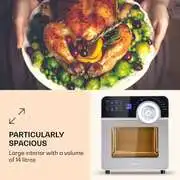 Klarstein AeroVital Cube Chef, forrólevegős fritőz, 1700 W, 14 l, 16 program, felső és alsó fűtés termék 2. képe