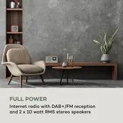 Auna Silver Star Mini Two, internetes DAB+/FM rádió, WiFi, BT, TWS hangszóró termék 2. képe