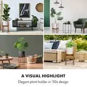Fox & Fern Zeist, virágállvány, 2 magasságban, kombinálható, betolható dizájn, természetes termék 2. képe