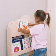 Mobli Dotty, Natural Haus, gyermek könyvespolc, Montessori, multiplex, 60 x 95 x 13 cm termék 2. képe