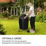 Blumfeldt Grillguard, védőfedél kerek grillekhez, Ø 70 cm-ig, UV-álló, fogantyú termék 2. képe