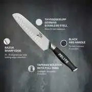 Zelite Infinity by Klarstein Comfort Pro, 7" santoku kés, 56 HRC, rozsdamentes acél termék 2. képe
