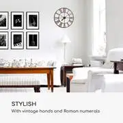 Casa Chic Queensway 60 falióra, fémkeret, csendes, Ø 60 cm termék 2. képe