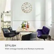 Casa Chic Queensway 60 falióra, fémkeret, csendes, Ø 60 cm termék 2. képe