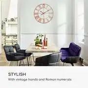 Casa Chic Queensway 80, falióra, fémkeret, csendes, Ø 76 cm termék 2. képe