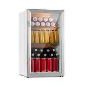 Klarstein Beersafe XXL Chrytal White, E energiahatékonysági osztály, LED, 3 fém polc, panoráma üvegajtó akciós termékkép 1