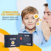 Spielehelden Sag mal... Papa- Junior Edition ismerkedős játék 100+ kérdés Játékosok száma: 2+ Életkor: 8 éves kortól termék 2. képe
