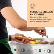 Klarstein Grillmeile 4400, elektromos grill, 2 x 2200 W, rozsdamentes acél grill lap termék 2. képe