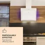 Klarstein Aurora Eco 60, páraelszívó, 550 m³/ó, 60 cm, kéményes páraelszívó, háttérvilágítás, A+ termék 2. képe