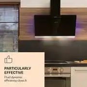 Klarstein Aurora Eco 90, páraelszívó, 90 cm, falra szerelhető, 550 m³/h, A+, érintéses vezérlés, fekete termék 2. képe