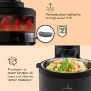 Klarstein Vendure, forrólevegős fritőz gőzfunkcióval, 1250 W, 5 l, 6 program termék 2. képe
