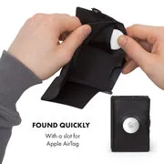 Slimpuro ZNAP Airtag Wallet, 8 kártya, érmés rekesz, 8,9 x 1,5 x 6,3 cm (SZ x M x M), RFID-védelem termék 2. képe