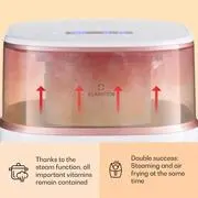 Klarstein Air Bloom, forrólevegős fritőz, 1500 W, 7,5 l, 16 program, gőzölő funkcióval termék 2. képe