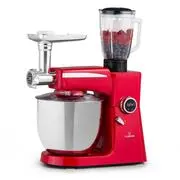 Klarstein Renata Rossa, konyhai robotgép, 3 az 1-ben 2000 W/2,7 PS, 10 L, rozsdamentes acél, BPA-mentes akciós termékkép 1