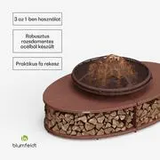 Blumfeldt Firebowl Ebeko 3 az 1-ben, grillsütőként vagy asztalként is használható, grillrács + szikravédő termék 2. képe