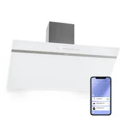 Klarstein Ava 90, Smart, páraelszívó, 90 cm, falra szerelhető, WiFi, A++, 515m³/h, érintőképernyő akciós termékkép 1