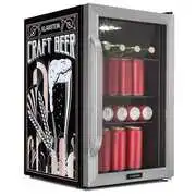 Klarstein Beersafe 70 Craft Beer Edition, hűtőszekrény, 70 liter, 3 polc, panoráma üvegajtó, rozsdamentes acél akciós termékkép 1
