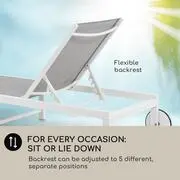 Blumfeldt Lucca Lounger, kerti nyugágy, alumínium, 4 szintes termék 2. képe