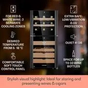 Klarstein El Dorado 89, humidor és borhűtő, 89 liter, érintőképernyő, LED termék 2. képe