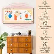 Klarstein Wonderwall Air Art, infravörös smart hősugárzó, 60 x 120 cm, 700 W, fali installáció, applikációval vezérelhető, absztrakt termék 2. képe