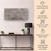 Klarstein Santorini Smart, infravörös hősugárzó, 120 x 60 cm, 1000 W, heti időzítő, IP24 termék 2. képe