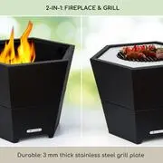 Blumfeldt Hekla 2 az 1-ben, tűzhely, Ø 60 cm, víz- és fagyálló, grill-lap, grillrács termék 2. képe