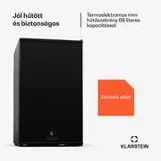 Klarstein Matterhorn 68, mini hűtőszekrény, 68 literes, 35 dB, kompakt, zárható termék 2. képe