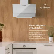 Klarstein Antonia 60, páraelszívó 60 cm, 247 m³/h, érintésvezérlés, EEK A++, üveg termék 2. képe