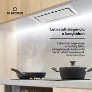 Klarstein Hektor Eco, páraelszívó, 72 cm, 466 m³/ó, érintéses vezérlés, üveg termék 2. képe