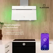 Klarstein Alina 3.0 60 Smart, páraelszívó, 60 cm, 600 m³/ó, LED kijelző, környezeti világítás, WiFi termék 2. képe