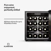 Klarstein Silent Vino 16 Uno, Borhűtő, 1 zóna / 16 palack termék 2. képe