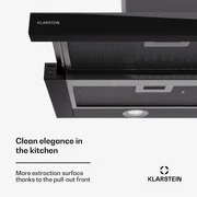 Klarstein Mariana 90 Neo, lapos páraelszívó, 491 m³/h, elszívás/légcirkuláció, LED, EEK C termék 2. képe
