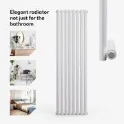 Blumfeldt Tallheo,  47 x 160, radiátor, csőradiátor, 728 W, melegvizes, 1/2 termék 2. képe