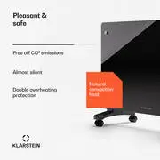 Klarstein Bornholm Smart 1500, konvektoros fűtőtest, 1500 W, WiFi, LED, IP24 termék 2. képe