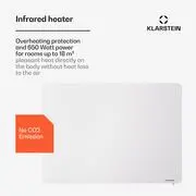 Klarstein Wonderbeam 650 Hybride Infravörös hősugárzó 60 x 84 cm 650 W Heti időzítő Távirányító termék 2. képe