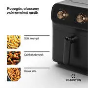 Klarstein AeroCrisp 6, forrólevegős fritőz, 1700 W, 6 liter, forgatható gombok termék 2. képe