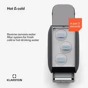 Klarstein AquaLine 3L, víztisztító, 5 fokozatú szűrés, 3 l térfogat, 6 vízhőmérséklet, fekete termék 2. képe