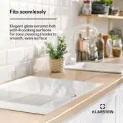 Klarstein Delicatessa 70 Hybrid, beépített indukciós főzőlap, 4 zóna, 7000 W, üvegkerámia termék 2. képe