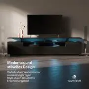 Blumfeldt Perth Lowboard TV szekrény, 195 x 33 x 50 cm, LED termék 2. képe