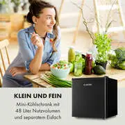 Klarstein Obsidian, hűtőszekrény, 46 l, zöldségrekesz termék 2. képe