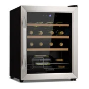 Klarstein Vinamour 16 Uno, borhűtő, 42 liter, 16 palack, 5-18°C, 41 dB, üveg akciós termékkép 1