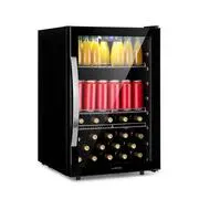 Klarstein Beersafe 5XL, hűtőszekrény, 148 liter, 3 polc, panoráma üvegajtó, rozsdamentes acél akciós termékkép 1