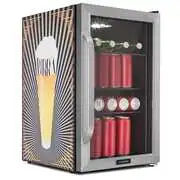 Klarstein Beersafe 70 Birra Edition, hűtőszekrény, 70 liter, 3 polc, panoráma üvegajtó, rozsdamentes acél akciós termékkép 1