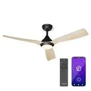 Klarstein Fiji Flow 2 az 1-ben Smart, mennyezeti ventilátor, Ø 152 cm, LED lámpa, távirányító, vezérlés applikáción keresztül, 2 menetirány akciós termékkép 1