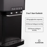 Klarstein Aqueous, jégkocka készítő 3 az 1-ben, jégkocka, 20 kg/24 h, vízadagoló: hideg és meleg termék 2. képe