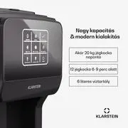 Klarstein ArcticBlend 3in1 jégkészítő, 20 kg/24ó, Jéggolyó, Zúzott jég, Vízadagoló termék 2. képe