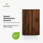 Blumfeldt WoodVista magas szekrény, Soft-Close, alumínium fogantyúk, fenntartható anyagok termék 2. képe