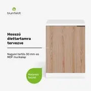Blumfeldt WoodVista mosogató alatti szekrény, Robusztus, Soft-Close zsanérok, Alumínium fogantyúk termék 2. képe