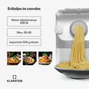 Klarstein Pastamania tésztagép, 7 tartozék, tészta + ravioli, 260 W, könnyű tisztítás termék 2. képe